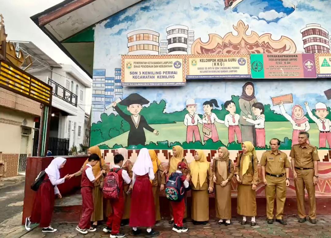SDN 3 Kemiling Permai Gelar Halal Bihalal Usai Libur Lebaran