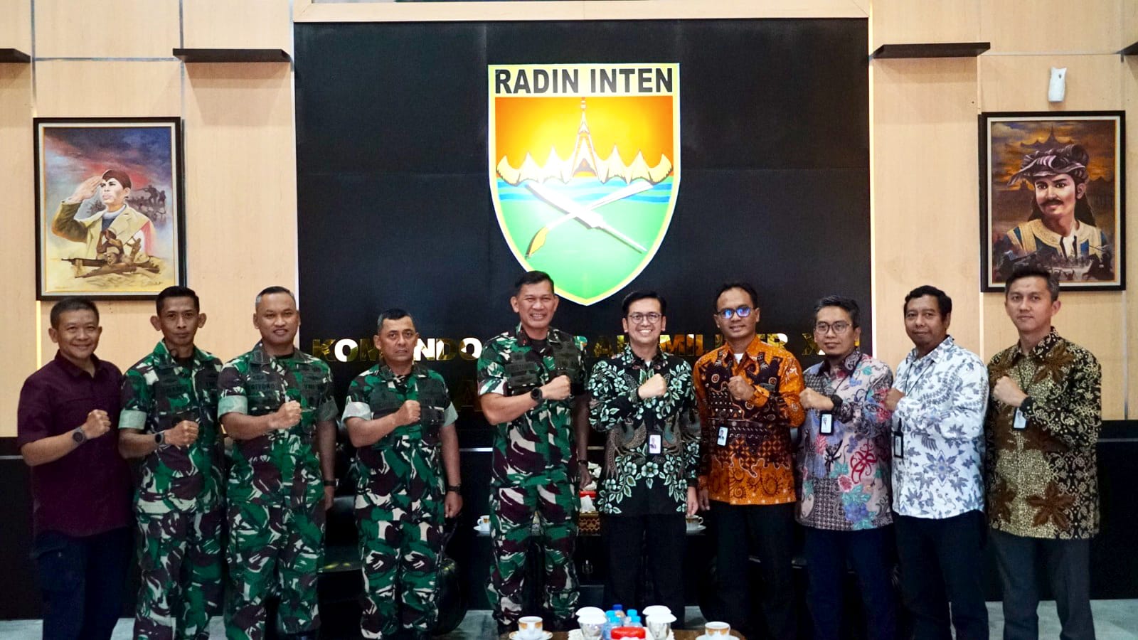 Pangdam XXI/Radin Inten Terima Audiensi PLN