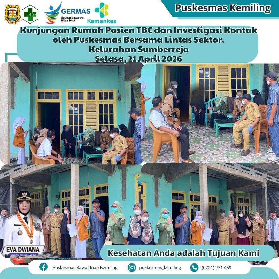 Puskesmas Kemiling Lakukan Kunjungan Rumah Pasien TBC di Sumberrejo