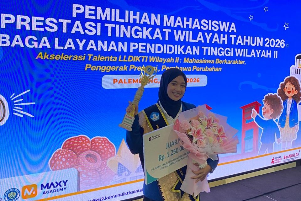 Luthfia Zahra Delfi Raih Juara 1 Pilmapres LLDIKTI Wilayah II, Siap Melaju ke Tingkat Nasional
