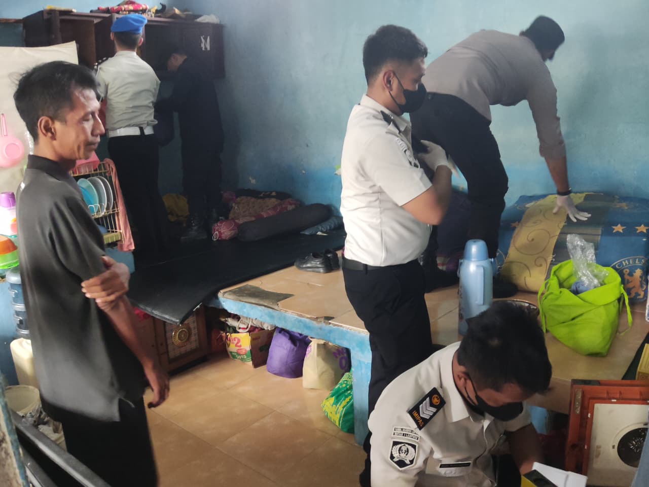 Rutan Bandar Lampung Razia Blok Hunian dan Tes Urine 729 Orang