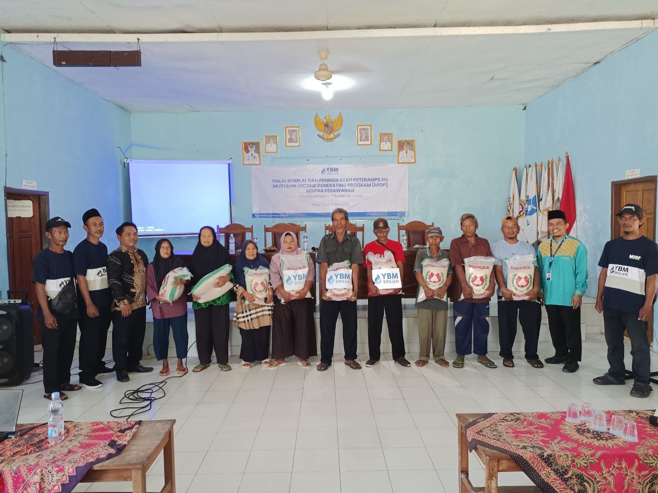 YBM BRILiaN BRI Region 5 Bandar Lampung Salurkan Zakat Pertanian dan Gelar Pelatihan MIGP di Pesawaran