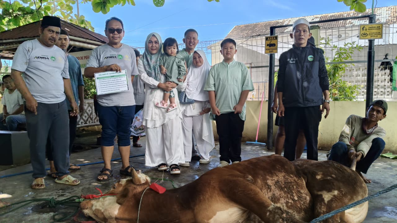 DKM Al Iman Gedong Meneng Gelar Penyembelihan Hewan Qurban 1447 Hijriah