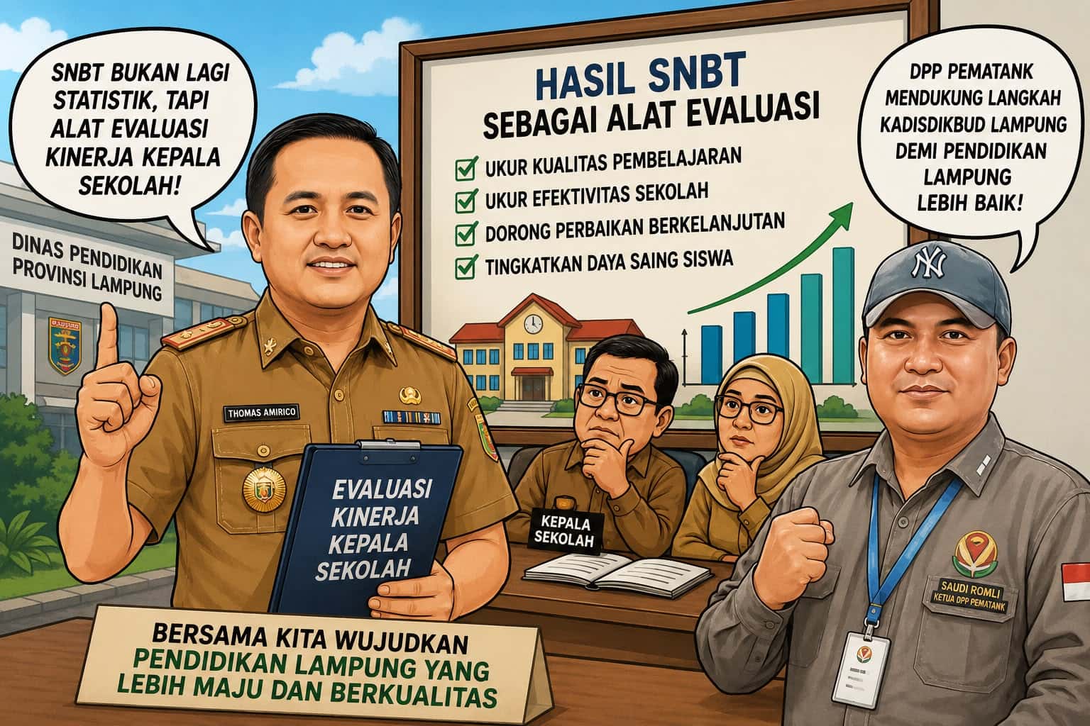 DPP Pematank Dukung Evaluasi Kinerja Kepala Sekolah Berbasis Hasil SNBT, Demi Kemajuan Pendidikan Lampung