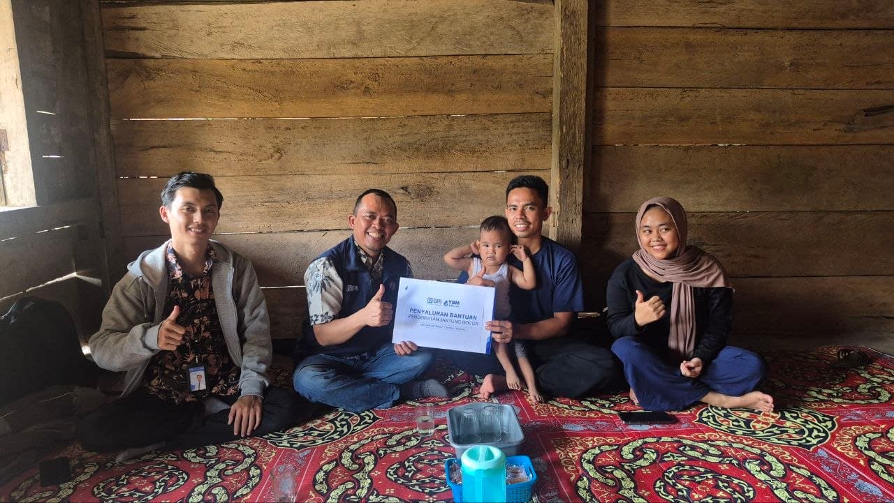 BM BRILiaN Salurkan Bantuan Pengobatan untuk Balita Penderita Jantung Bocor
