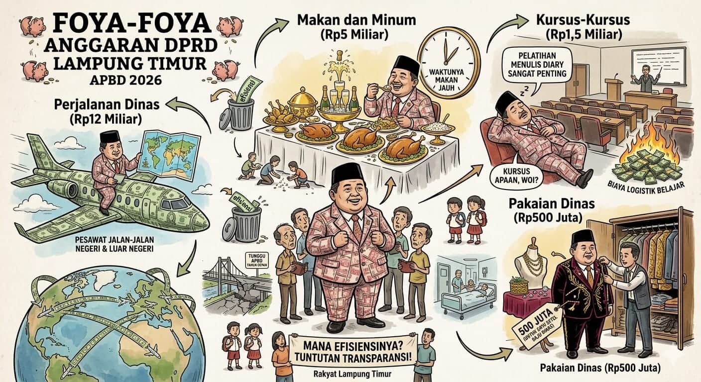Anggaran Perjas DPRD Lamtim Capai Rp.12 Miliar