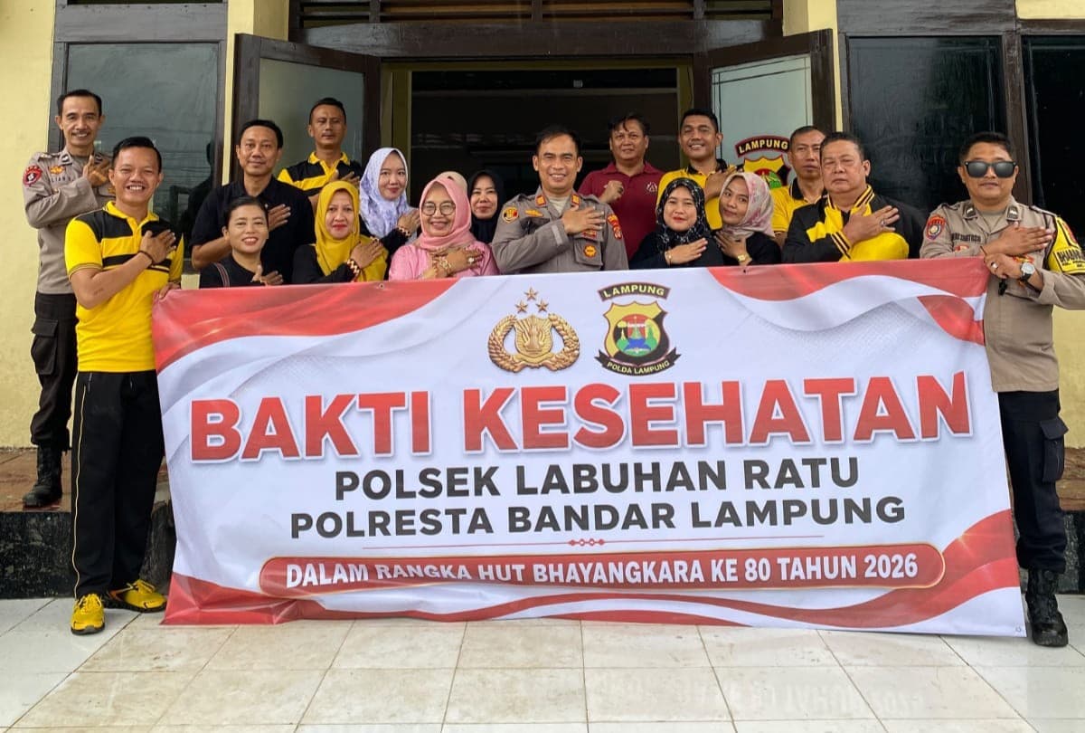Puskesmas Labuhan Ratu Gelar Cek Kesehatan Gratis pada HUT Bhayangkara
