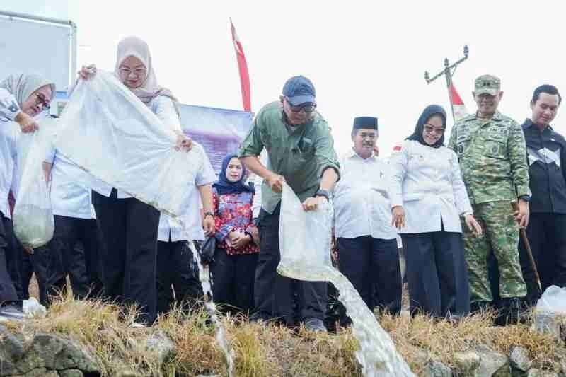 Restocking Ikan Upaya Jaga Ekosistem Sungai Mesuji