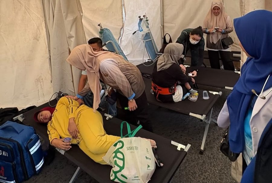Puskesmas Rajabasa Indah Siagakan Tim P3K di Jalan Sehat HUT Kota