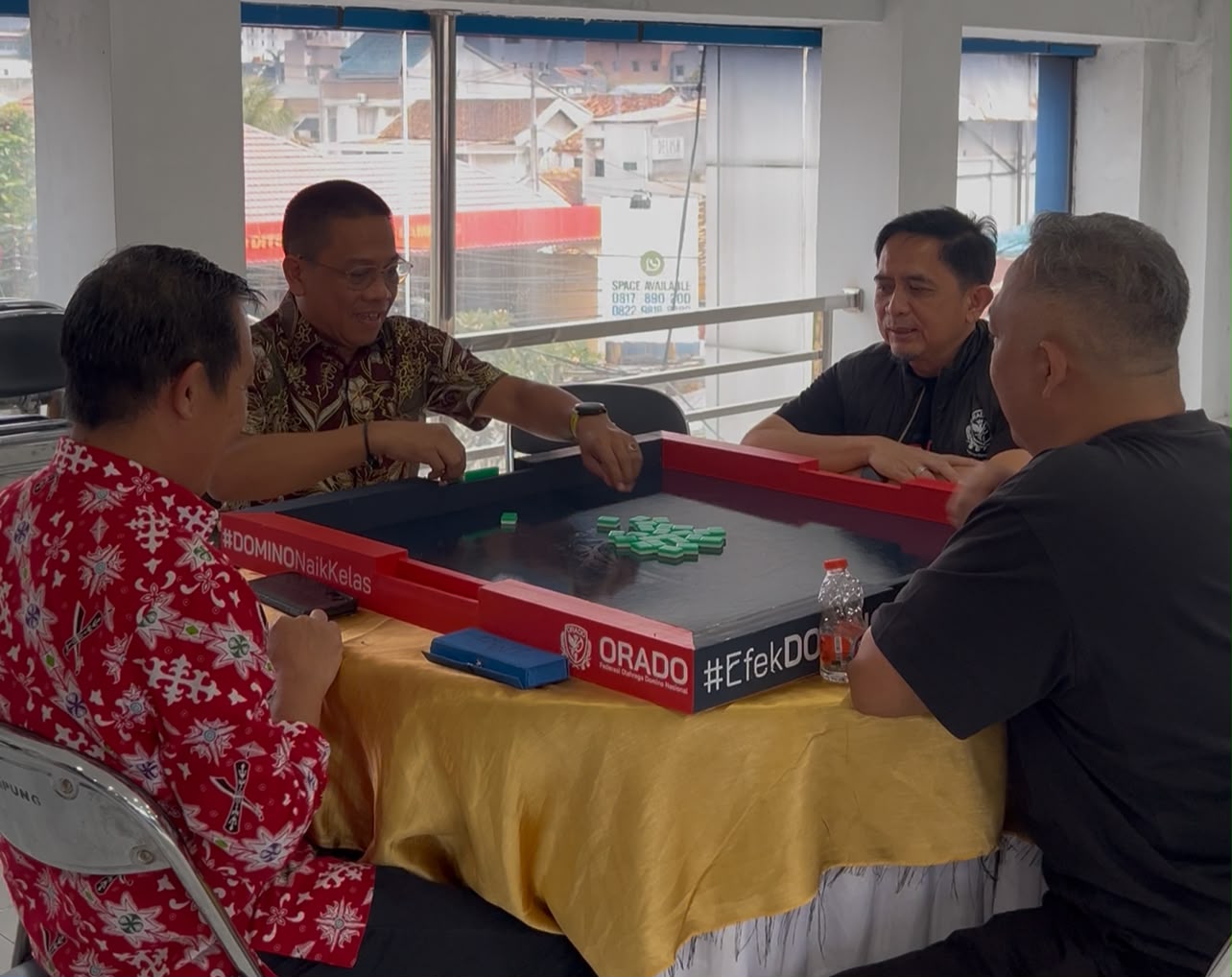 Pasangan Adi Kurniawan - Nizwar Kuasai Seleksi Cabor Domino PWI Lampung