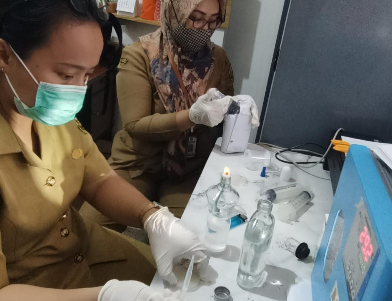 Puskesmas Way Kandis Lakukan Inspeksi Kesehatan Lingkungan Sarana Air Bersih Komunal