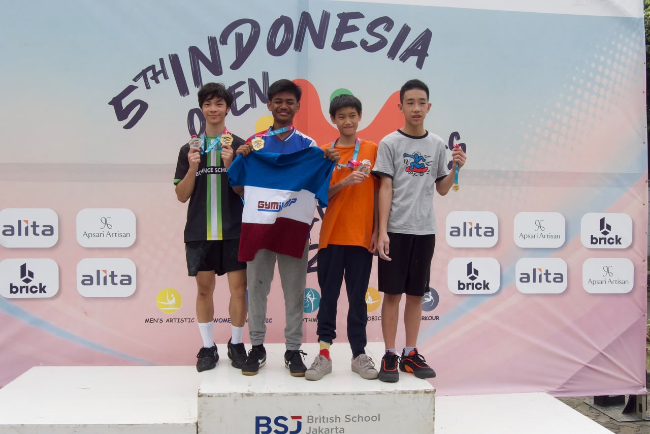 Atlet Pakour Junior Asal Metro Sabet Medali Emas di Indonesia Open Parkour 2026