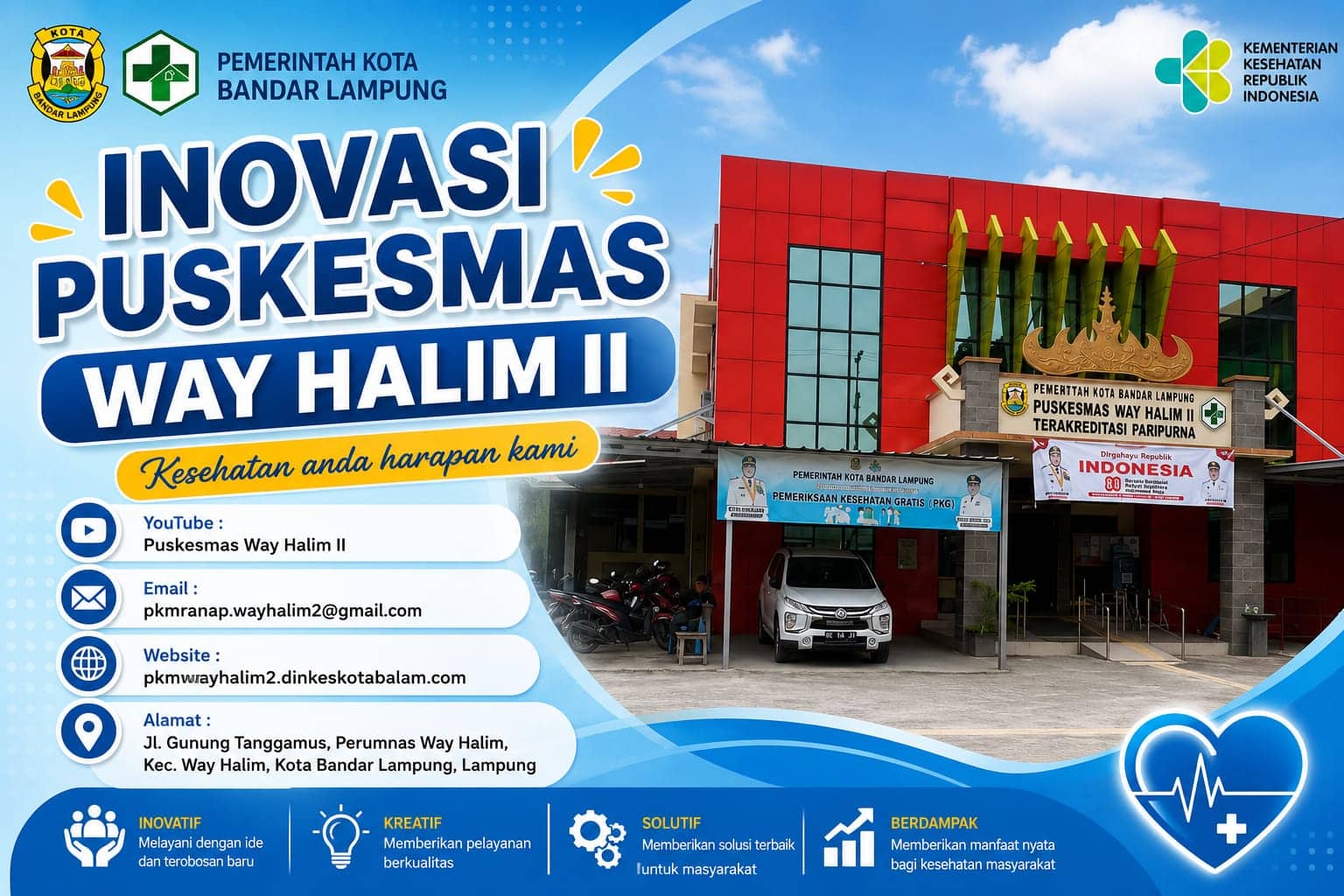 Puskesmas Way Halim II Luncurkan 14 Inovasi Daerah