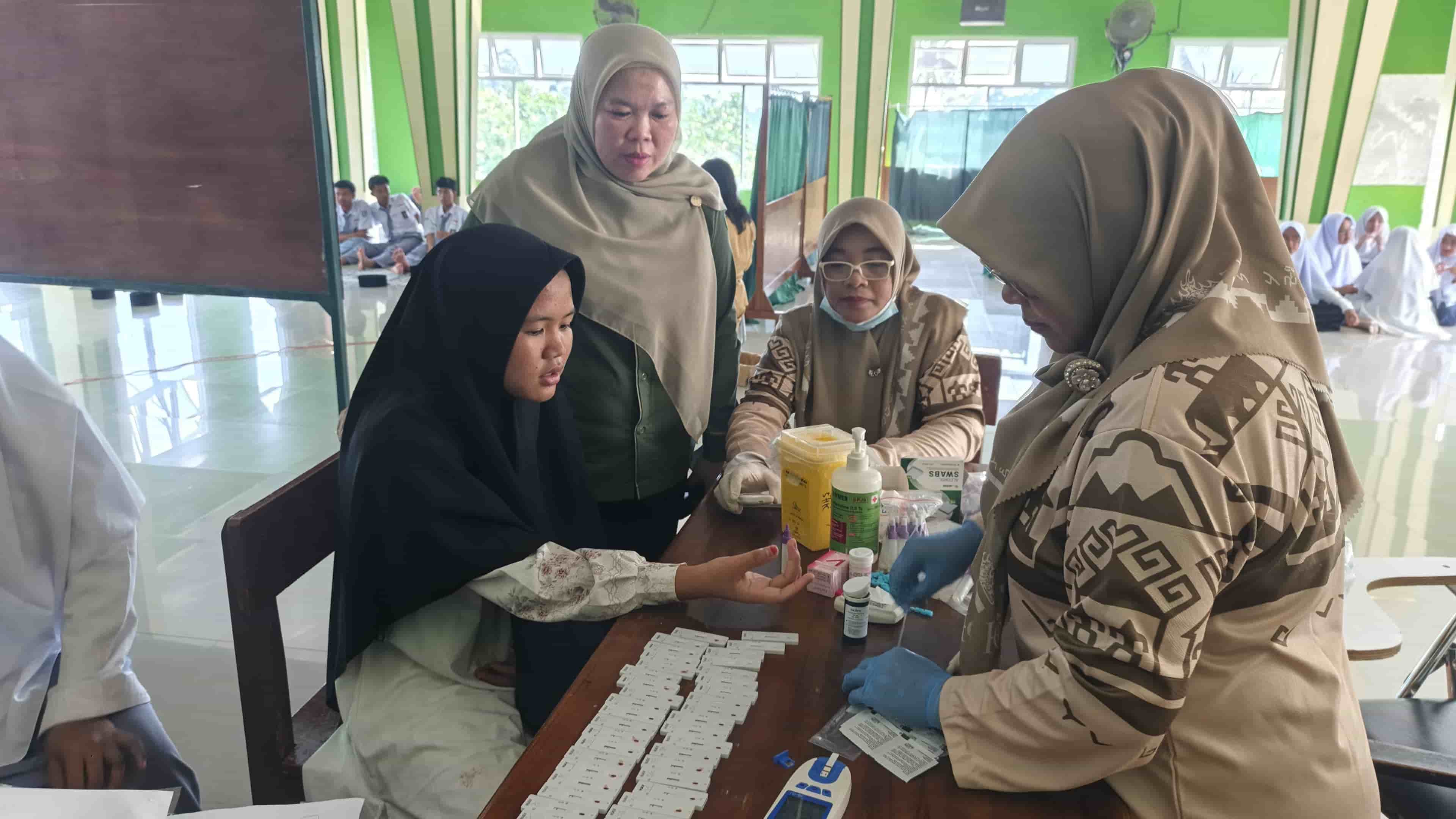 Puskesmas Kemiling Gelar Skrining Hepatitis dan Sosialisasi P3LP di Pondok Pesantren Al Firdaus