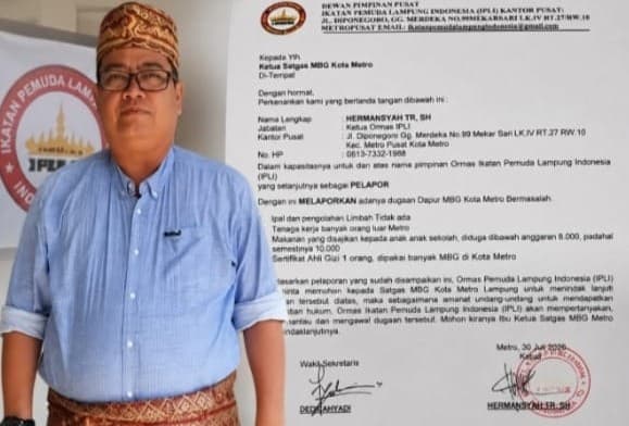 IPLI Laporkan Dugaan Pelanggaran Program Makan Bergizi Gratis di Kota Metro ke Satgas MBG