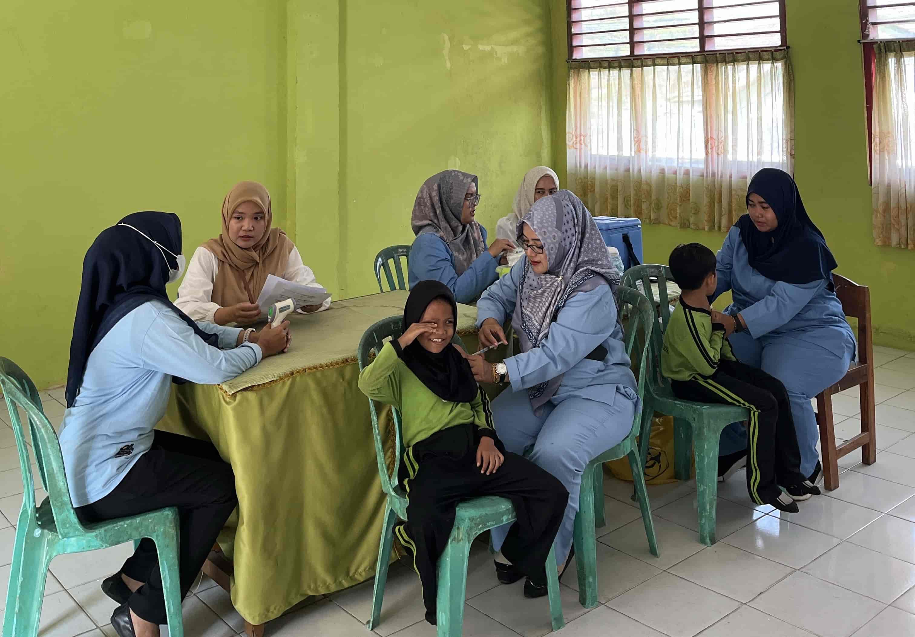 Puskesmas Gedong Air Sukses Laksanakan Bulan Imunisasi Anak Sekolah BIAS