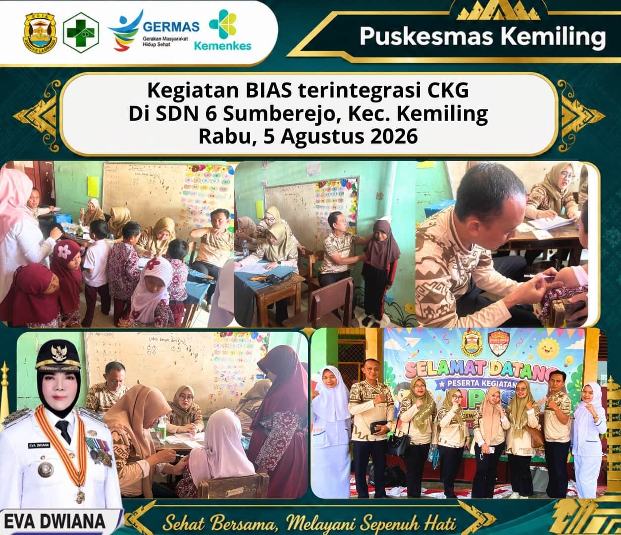 Puskesmas Kemiling Gelar Bulan Imunisasi Anak Sekolah, Lindungi Siswa dari Campak, Rubela, dan Kanker Serviks