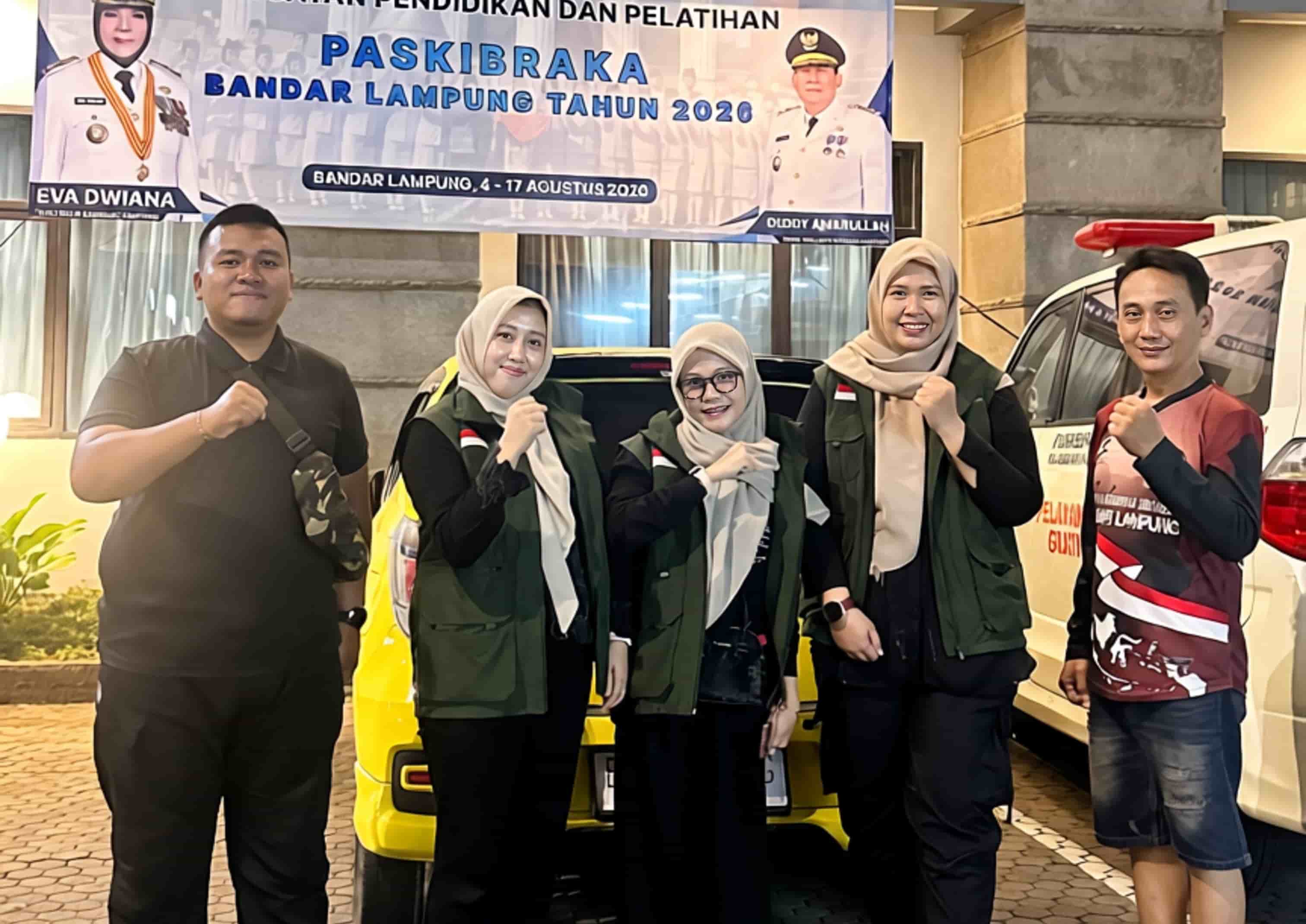 Tim P3K Puskesmas Rajabasa Indah Dukung Kesiapan Calon Paskibraka HUT RI ke-81