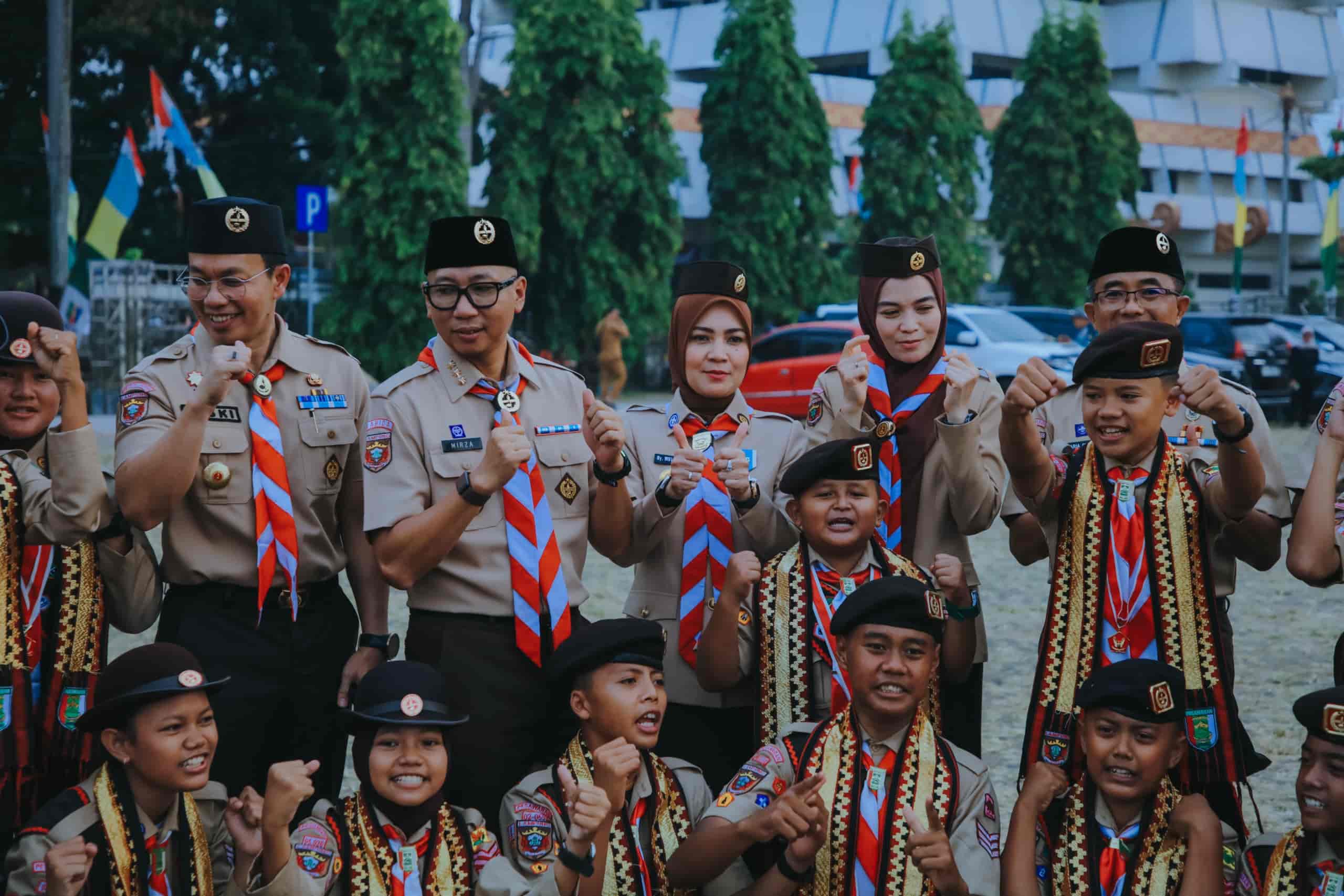 Gubernur Lampung Lepas 598 Pramuka ke Jamnas XII 2026
