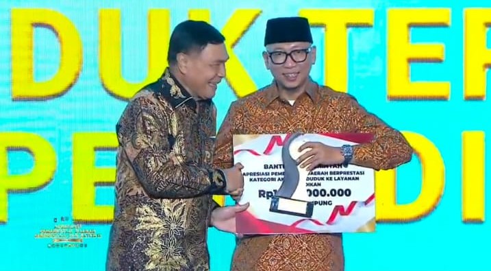 Pemprov Lampung Raih Terbaik II Akses Penduduk terhadap Pelayanan Pendidikan Regional Sumatera 2026