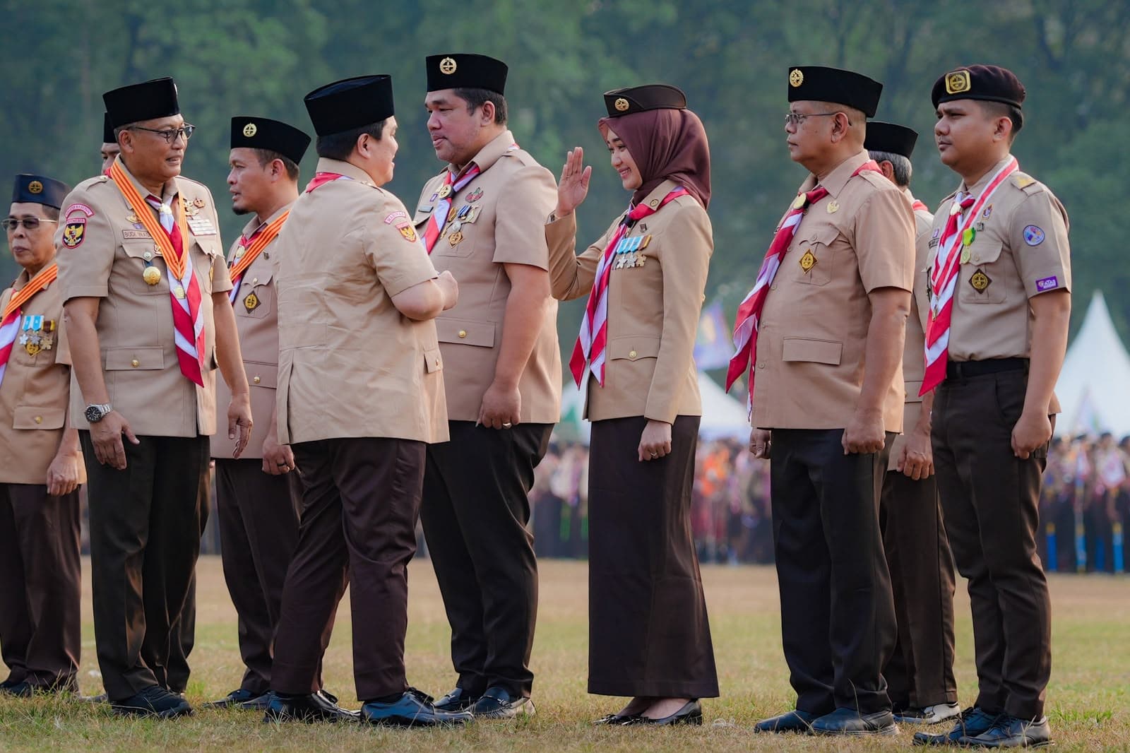 Jihan Nurlela Terima Lencana Karya Bakti dari Kwarnas Gerakan Pramuka