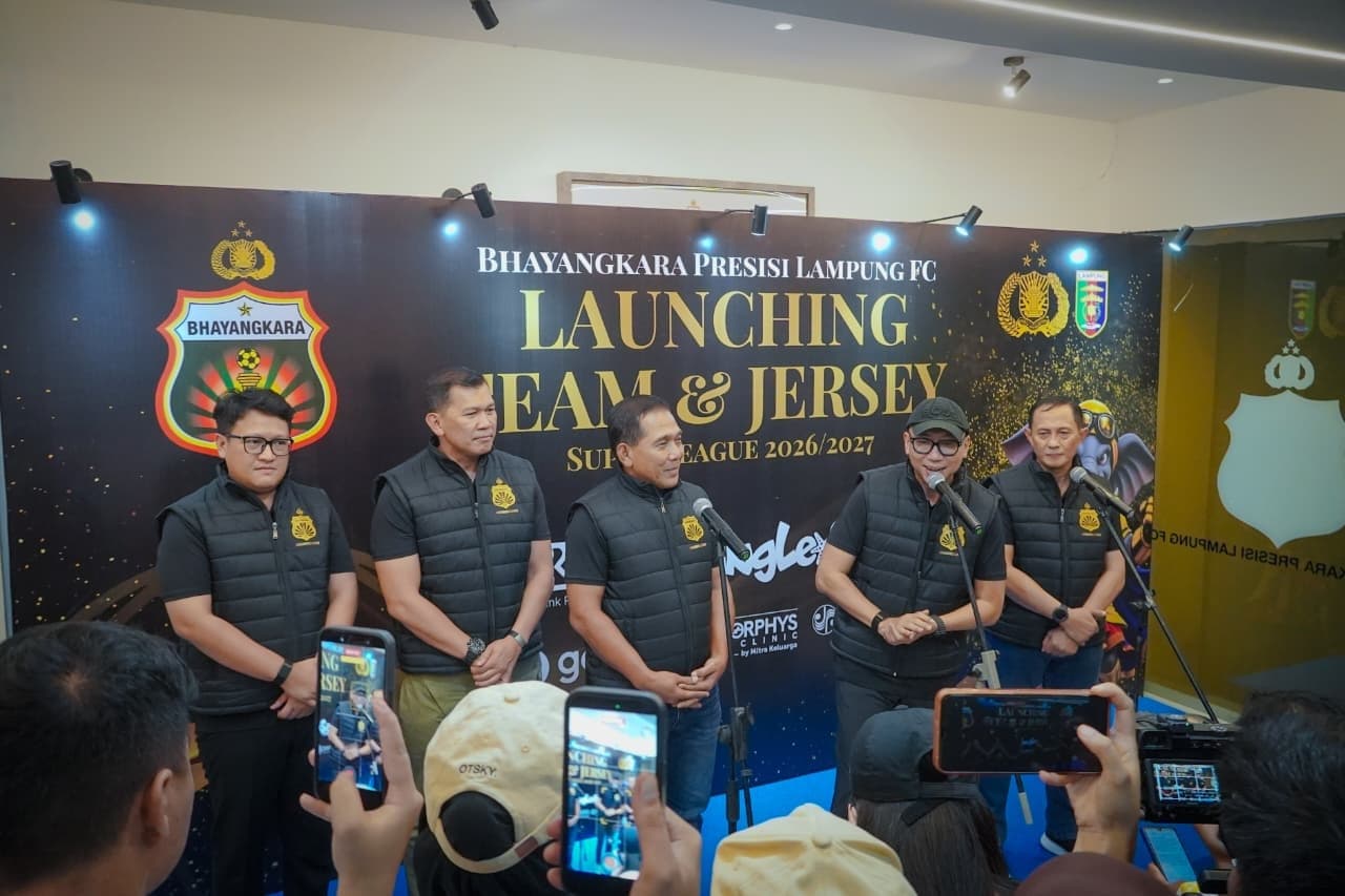 Gubernur Mirza Dorong Bhayangkara Presisi Lampung FC Raih Tiga Besar