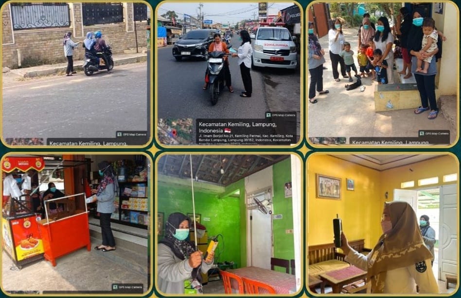 Puskesmas Kemiling Edukasi Warga, Bagikan Masker dan Cek Kualitas Udara Antisipasi Dampak Abu Vulkanik