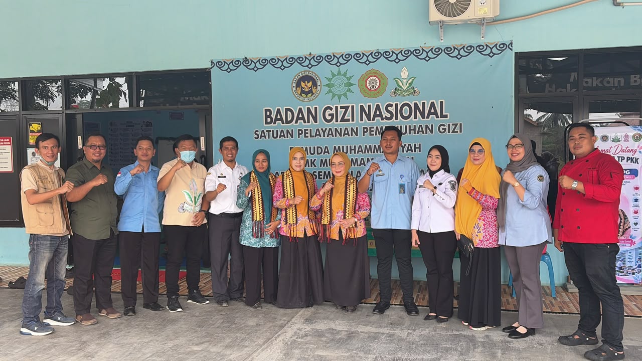 TP PKK Lampung Utara Tinjau SPPG Pemuda Muhammadiyah Abung Semuli