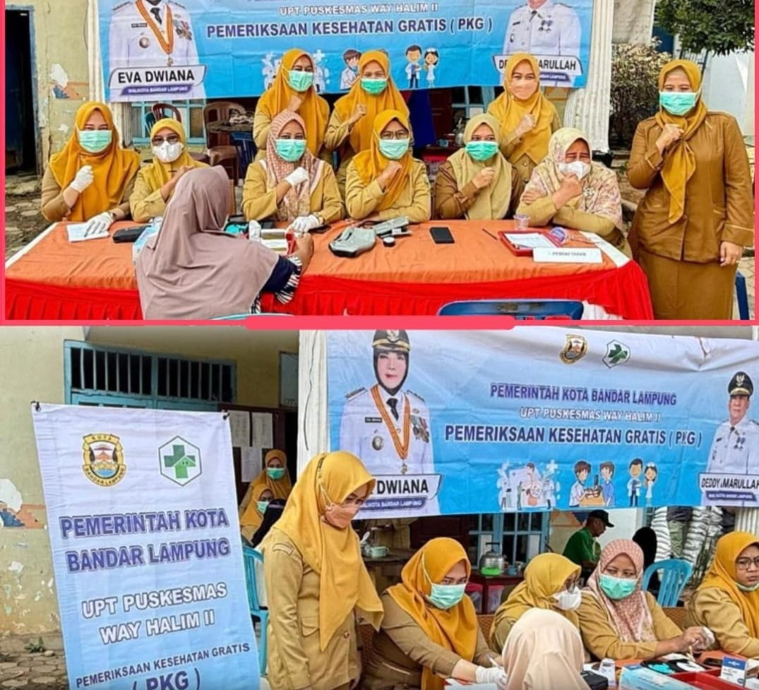Puskesmas Way Halim II Gelar CKG Gratis Saat Pembagian Beras di Gunung Sulah