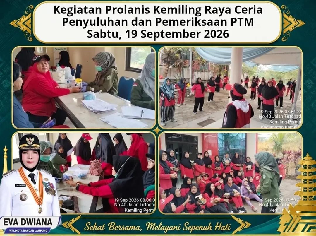 Puskesmas Kemiling Gelar Prolanis Kemiling Raya Ceria