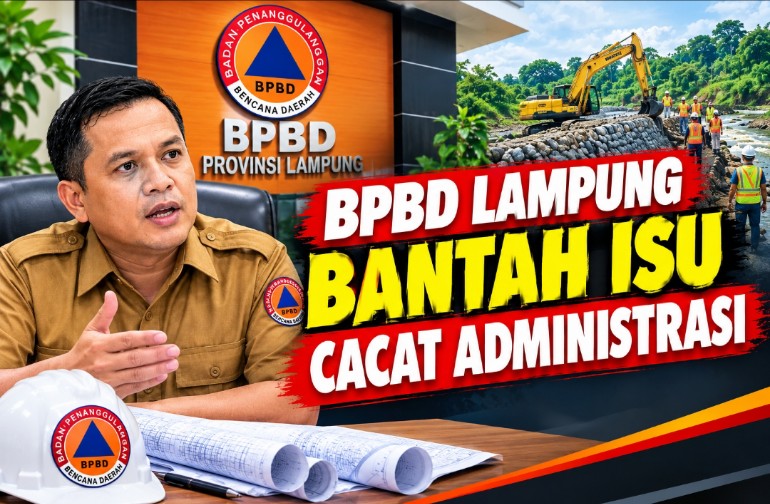 Menanggapi Isu Cacat Administrasi, BPBD Lampung Tegaskan Sudah Sesuai Mekanisme Sistem Terintegritas