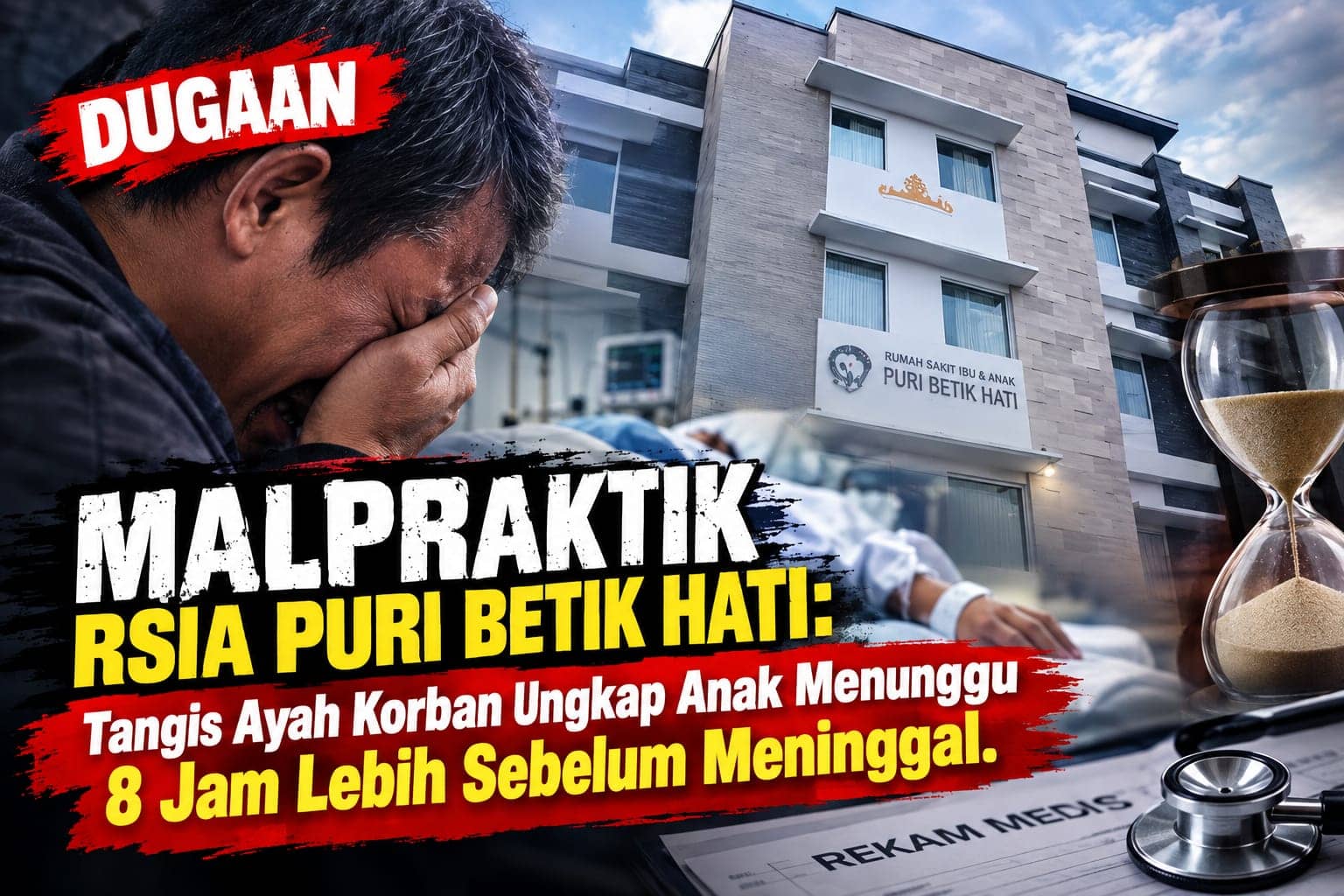 Ayah Korban Tempuh PK, Dugaan Kelalaian Medis di RSIA Puri Betik Hati Kembali Disorot