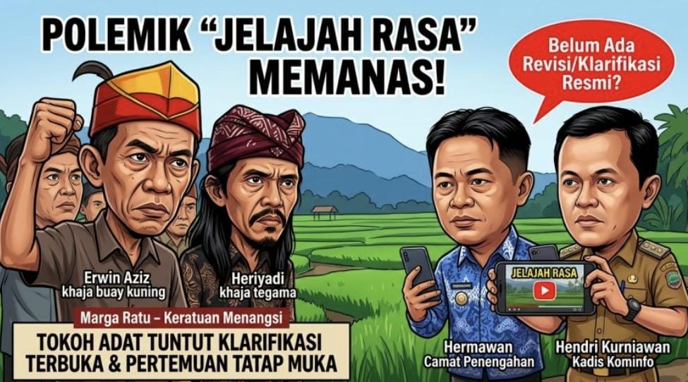 Polemik Video Kuliner Lampung Selatan Memanas, Tokoh Adat Marga Ratu Tuntut Klarifikasi Terbuka