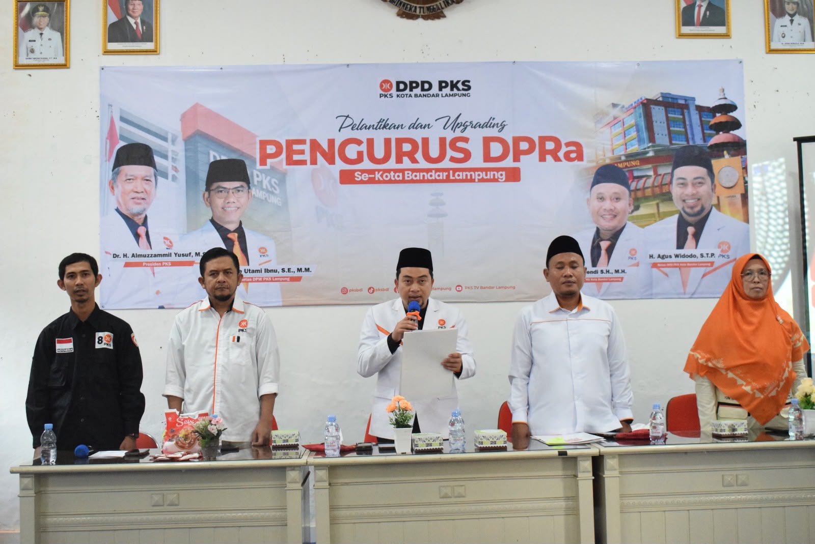 Agus Widodo Lantik 630 Pengurus Ranting PKS se-Bandar Lampung