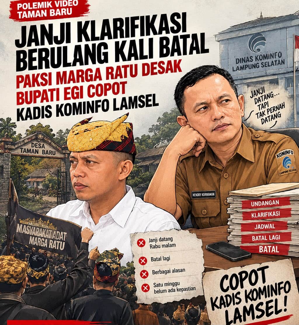 Masyarakat Adat Desak Bupati Egi Copot Kadis Kominfo Lamsel
