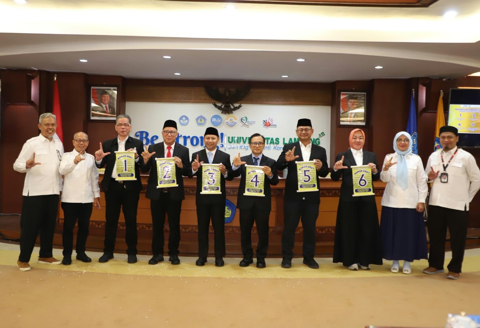 Enam Kandidat Rektor Unila Adu Gagasan
