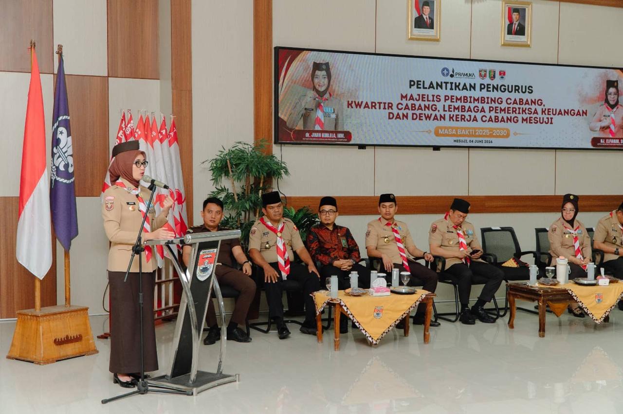 Jihan Dorong Pramuka Mesuji Aktif Dukung Ketahanan Pangan Nasional