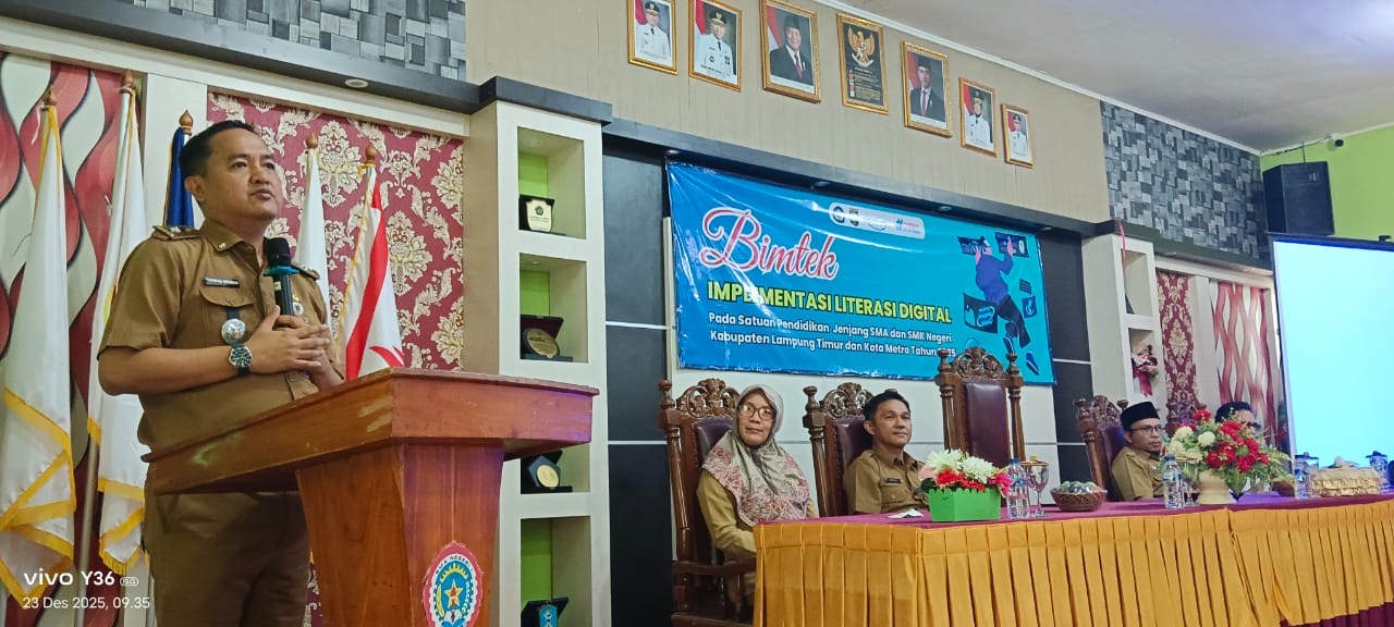 Genjot IPM, Disdikbud Lampung Masifkan Literasi Digital Lewat Roadshow Bimtek