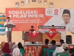 Dr. Almuzzammil Yusuf.M.SI Anggota DPR/MPR RI Sosialisasi 4 Pilar di Kota Metro Lampung