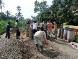 Pekon Tunggul Paweng Bangun Rabat Beton Akses Menuju Kesekolahan dan Pemukiman Warga 